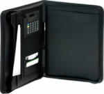PAGRO DISKONT Schreibmappe A4 mit Taschenrechner schwarz