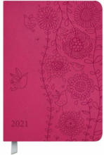 PAGRO DISKONT KORSCH Buchkalender ”Soft Touch” pink 2021