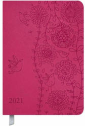 KORSCH Buchkalender ”Soft Touch” pink 2021