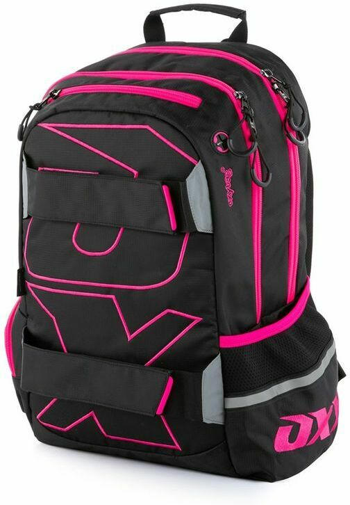 Rucksack ”Oxy Sport Black Line” schwarz/pink