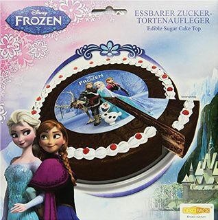 DEKOBACK Tortenaufleger aus Zucker ”Frozen” Ø 16 cm