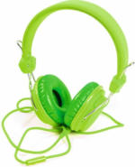 PAGRO DISKONT PAGRO Stereo-Kopfhörer mit Handy-Funktion grün