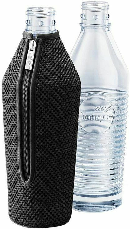 MYSODAPOP Glasflasche 1 Liter mit Bottleshirt