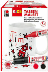 MARABU Kids Tassen-Malset ”Tim” inkl. 2 Porcelain-Glas Painter