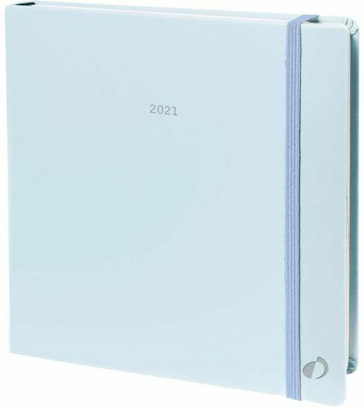 Kalender ”Executif Pastel” mit Gummizug blau 2021