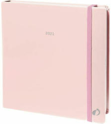 Kalender ”Executif Pastel” mit Gummizug rosa 2021