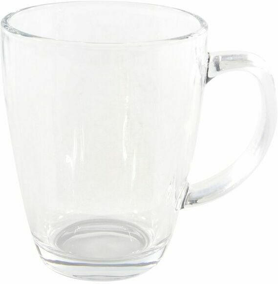 Teeglas mit Henkel 360 ml transparent