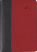 PAGRO DISKONT Buchkalender ”Premium Fire” 15 x 21 cm rot 2021