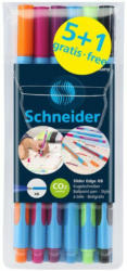 SCHNEIDER Kugelschreiber-Set "Slider Edge XB" 6 Stück mehrere Farben