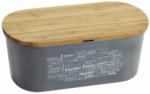PAGRO DISKONT KESPER Brotbox mit Schneidebrett 34 x 14 x 18 cm grau