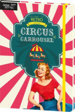 PAGRO DISKONT Notizbuch A5 "Circus" 192 Blatt liniert bunt