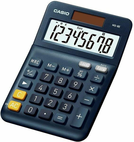 CASIO Taschenrechner "MS-8E" dunkelblau