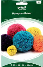 PAGRO DISKONT GRÜNDL ”Pompon-Maker” mit 4 Schablonen