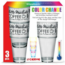 CERVE Gläser ”Latte Macchiato” 3 Stück transparent