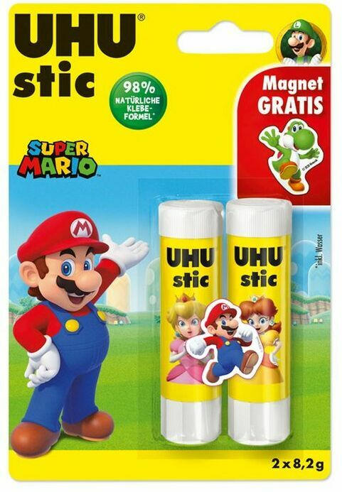 UHU Stic ”Super Mario” 2 x 8,2g inkl. Magnet