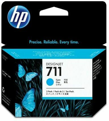 HP Ink Nr.711 cyan 29ml 1x3