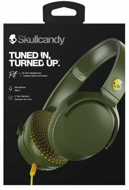 Skullcandy RIFF ON-EAR W|TAP TECH MOSS|OLIVE|YELLOW