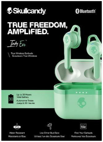 Skullcandy INDY EVO TRUE WIRELESS IN-EAR PURE MINT