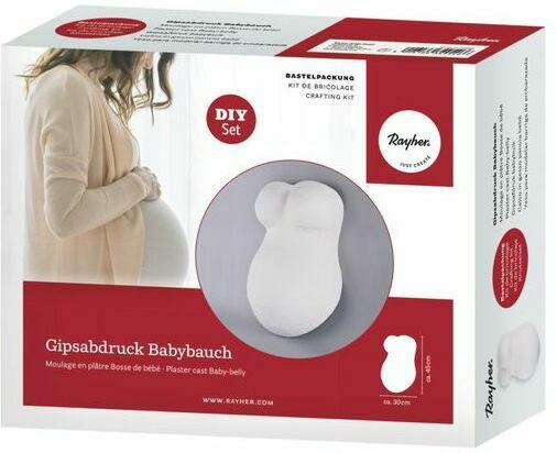 RAYHER Bastelset "Gipsabdruck Babybauch"