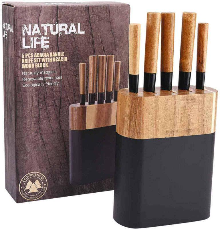 Natural Life blocco portacoltelli, 6 pezzi -