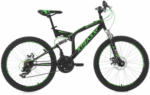 HELLWEG Baumarkt Jugend-Mountainbike „Xtraxx“, Fully, schwarz-grün schwarz-grün