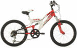 HELLWEG Baumarkt Jugend-Mountainbike „Zodiac“, Fully, 20 Zoll, rot-weiß rot-weiß | 20 Zoll