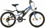 HELLWEG Baumarkt Jugend-Mountainbike „Zodiac“, Fully, 20 Zoll, schwarz-blau schwarz-blau | 20 Zoll