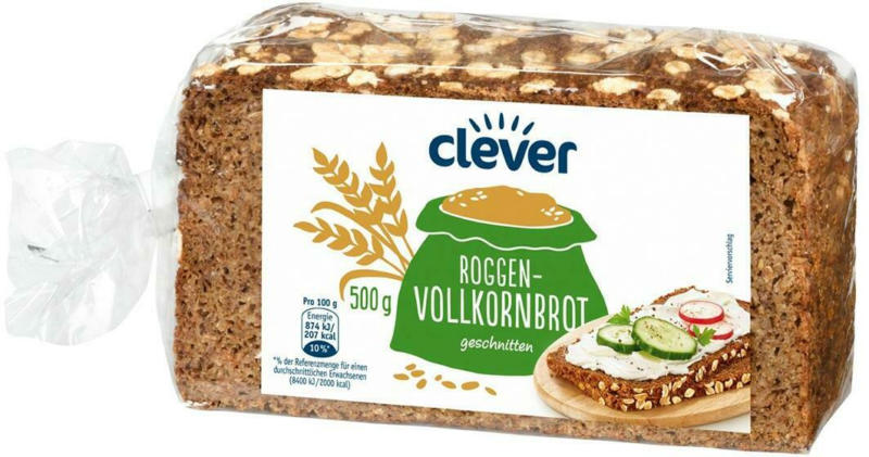 Clever Roggenvollkornbrot