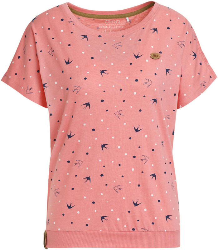 Damen T-Shirt mit Schwalben-Print (Nur online)
