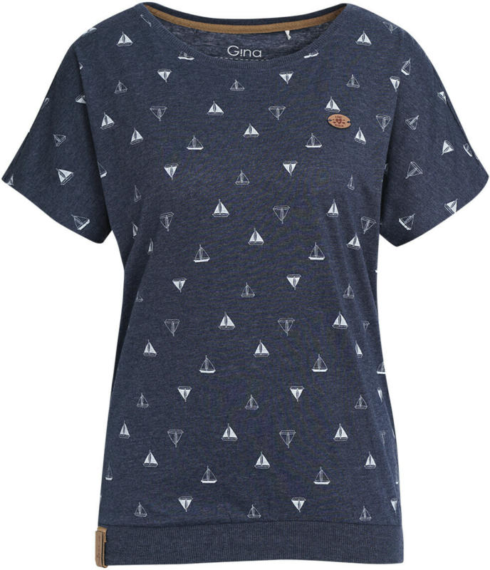 Damen T-Shirt im Marine-Look (Nur online)