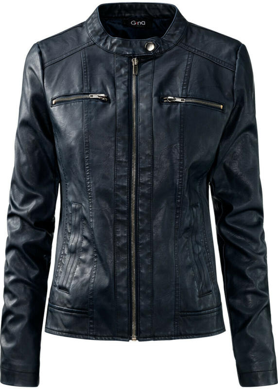 Damen Lederimitatjacke im Biker-Look (Nur online)
