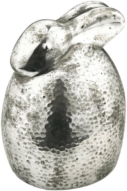 Großer Deko-Hase mit Hammerschlag (Nur online)