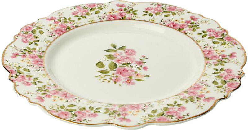 Kuchenteller mit Rosen-Motiv (Nur online)