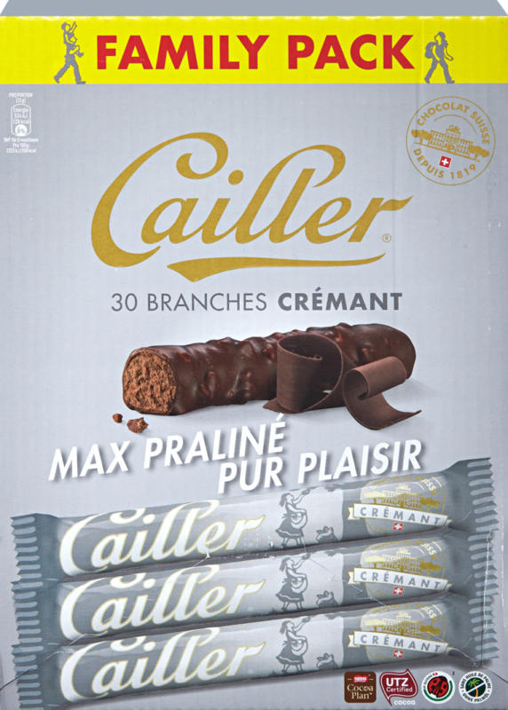 Branches Cailler, Crémant, 30 x 23 g