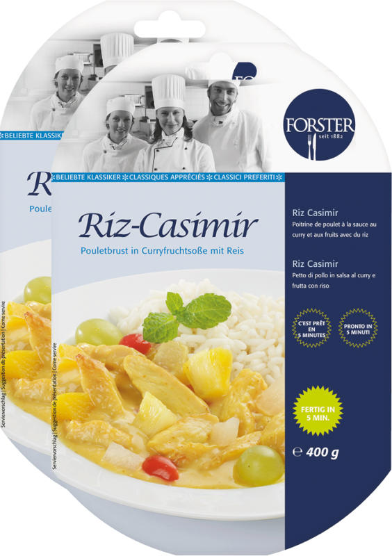 Forster Fertiggericht, Riz Casimir, 2 x 400 g