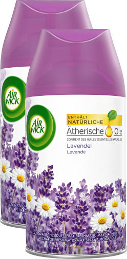 Air Wick Duftspray Freshmatic Max, Lavendel, Nachfüller, 2 x 250 ml