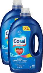 Lessive liquide Optimal Color Coral, 2 x 50 lessives, 2 x 2,5 litres