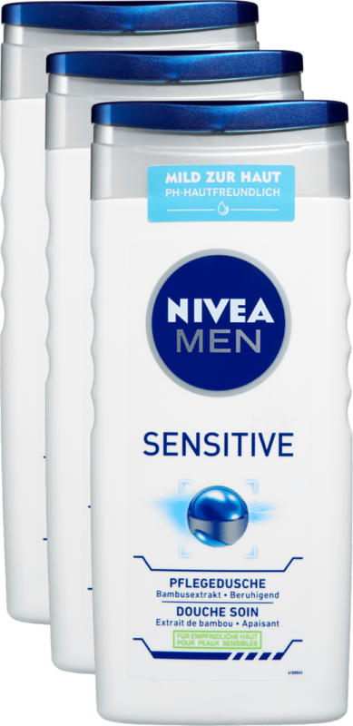 Douche de Soin Sensitive Nivea , 3 x 250 ml