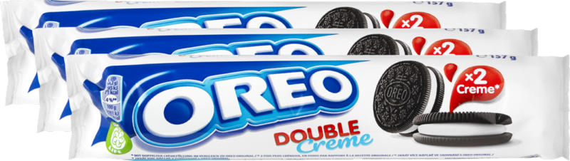 Oreo Double Cookies, 3 x 157 g