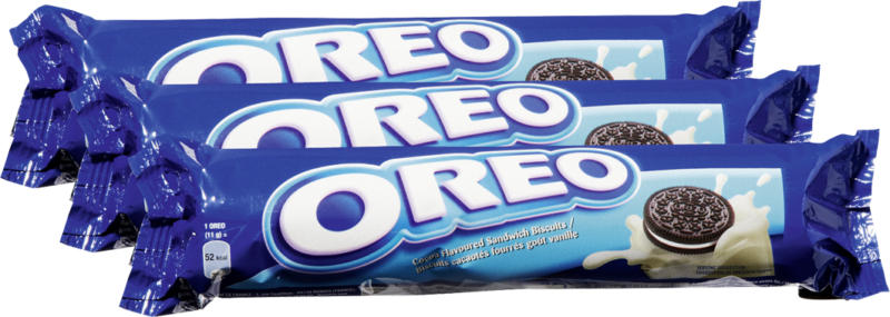 Oreo Cookies Original, 3 x 154 g