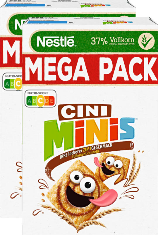 Céréales Nestlé, Cini Minis, 2 x 500 g