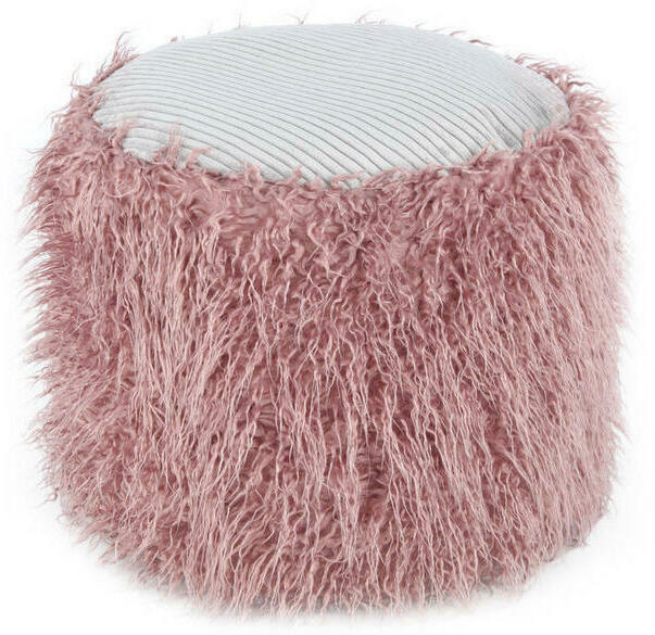 Pouf in Rosa Kunststoff