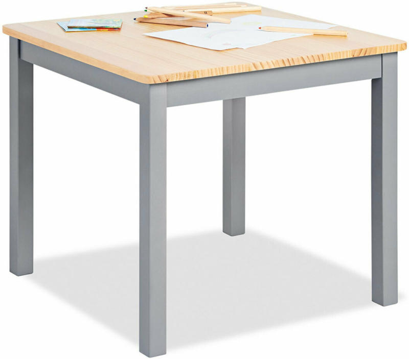 Kindertisch Fenna grau/natur grau