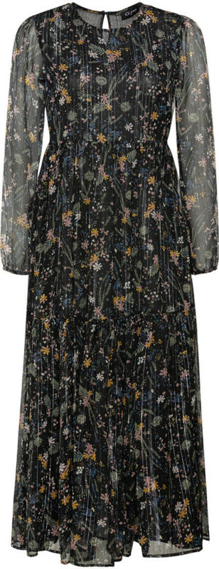 Damen Maxikleid mit Effektgarn (Nur online)