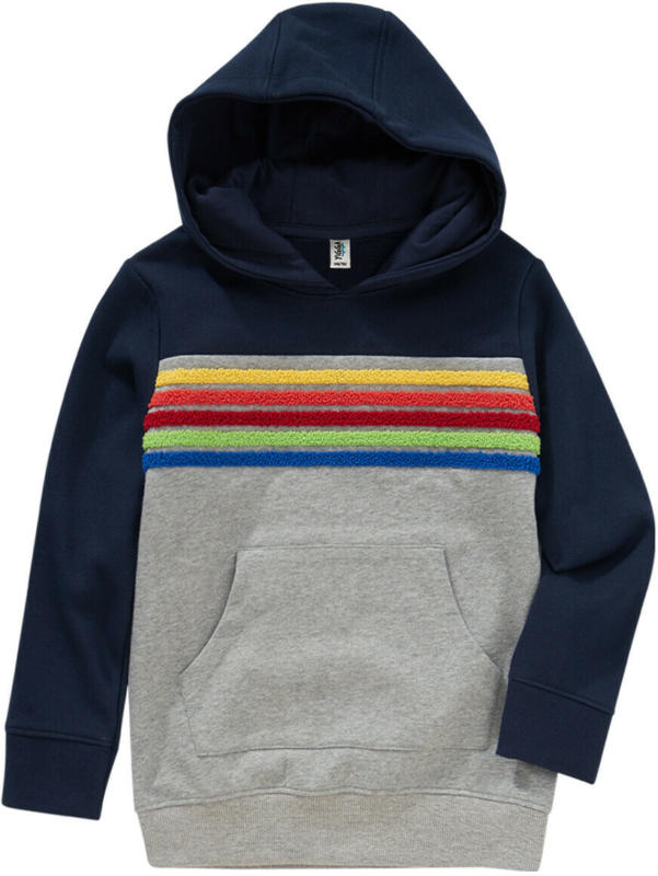 Jungen Hoodie mit Flächenteiler (Nur online)