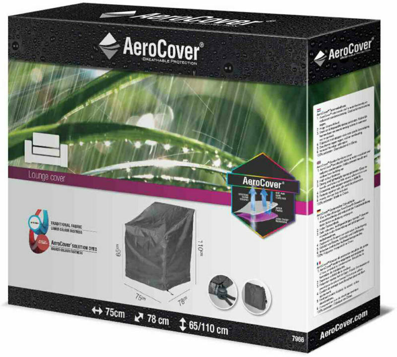 AeroCover Schutzhülle für Loungesessel, 75x78x65/110 cm, anthrazit 75x78x65/110 cm