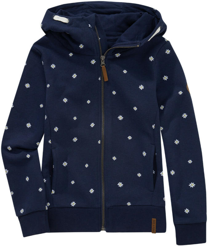 Mädchen Sweatjacke mit Gänseblümchen-Print (Nur online)