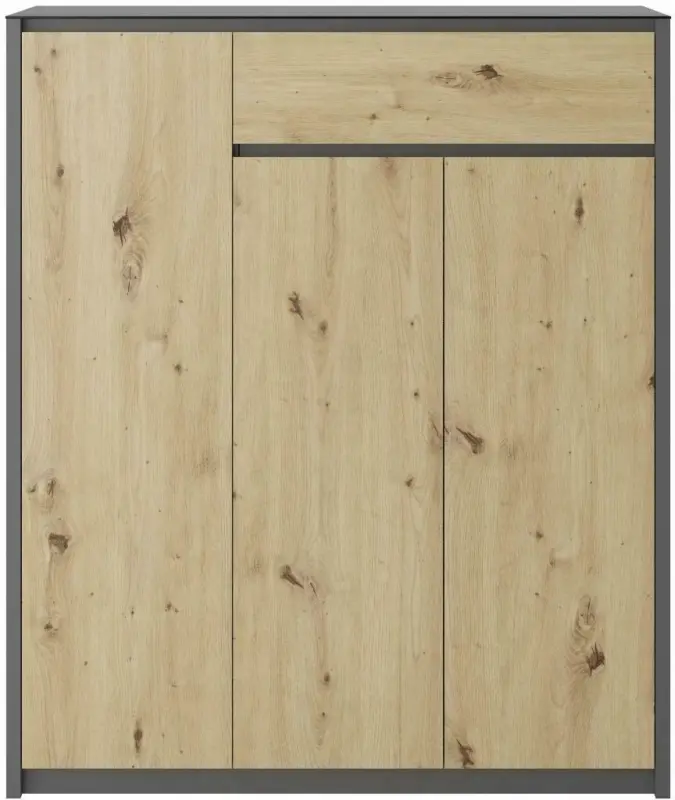 Schuhschrank in Eichefarben