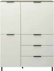 Highboard in Nussbaumfarben/Kaschmir