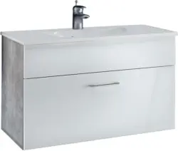 Waschtischunterschrank in Hellgrau ´SPLASH 80X50CMWEISS´